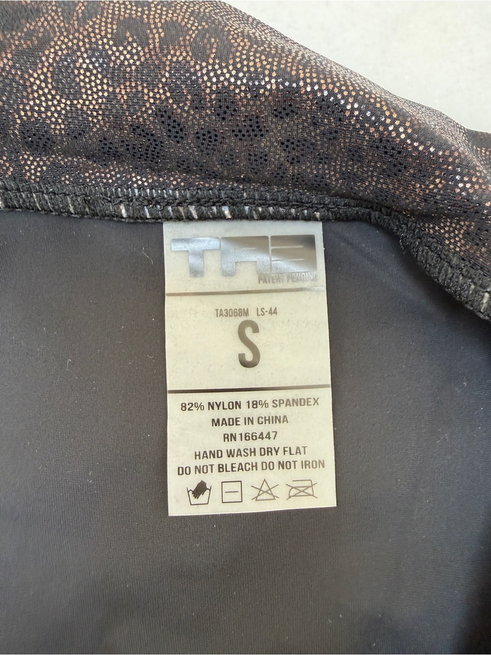 NWT TA3 Small Leopard metallic short swim skirt with Drawstring - Picture 4 of 6